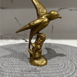 Gold Bird Figurine Home Decor